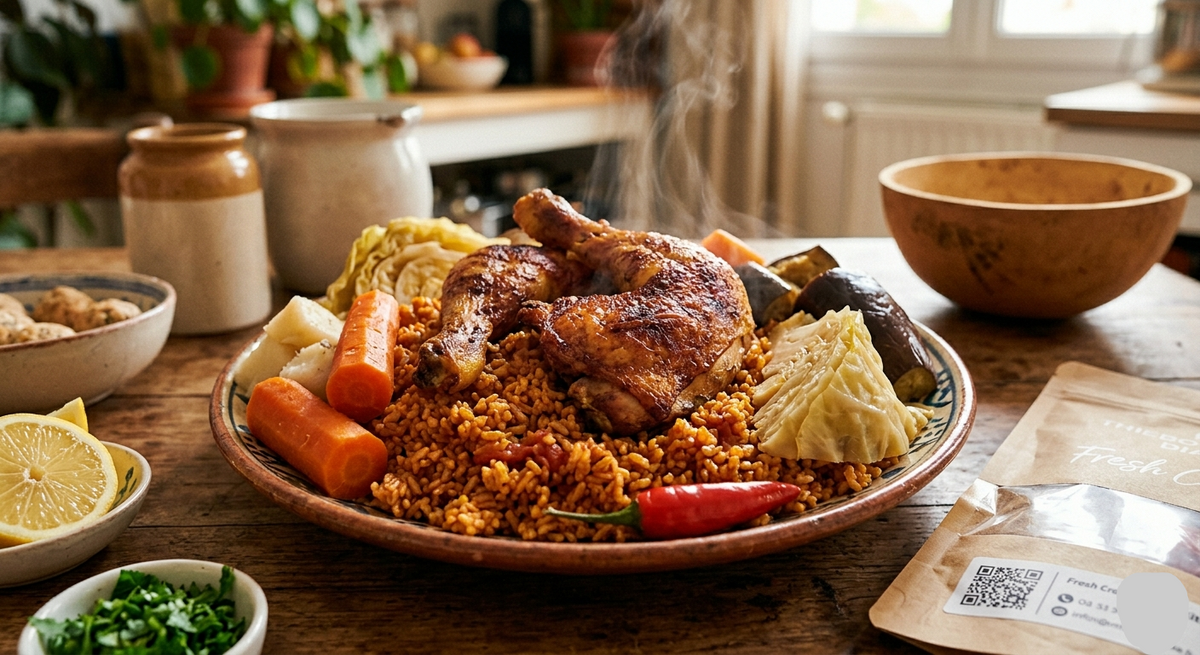 KIT RIZ POULET ROUGE ( 2 à 3 personnes)