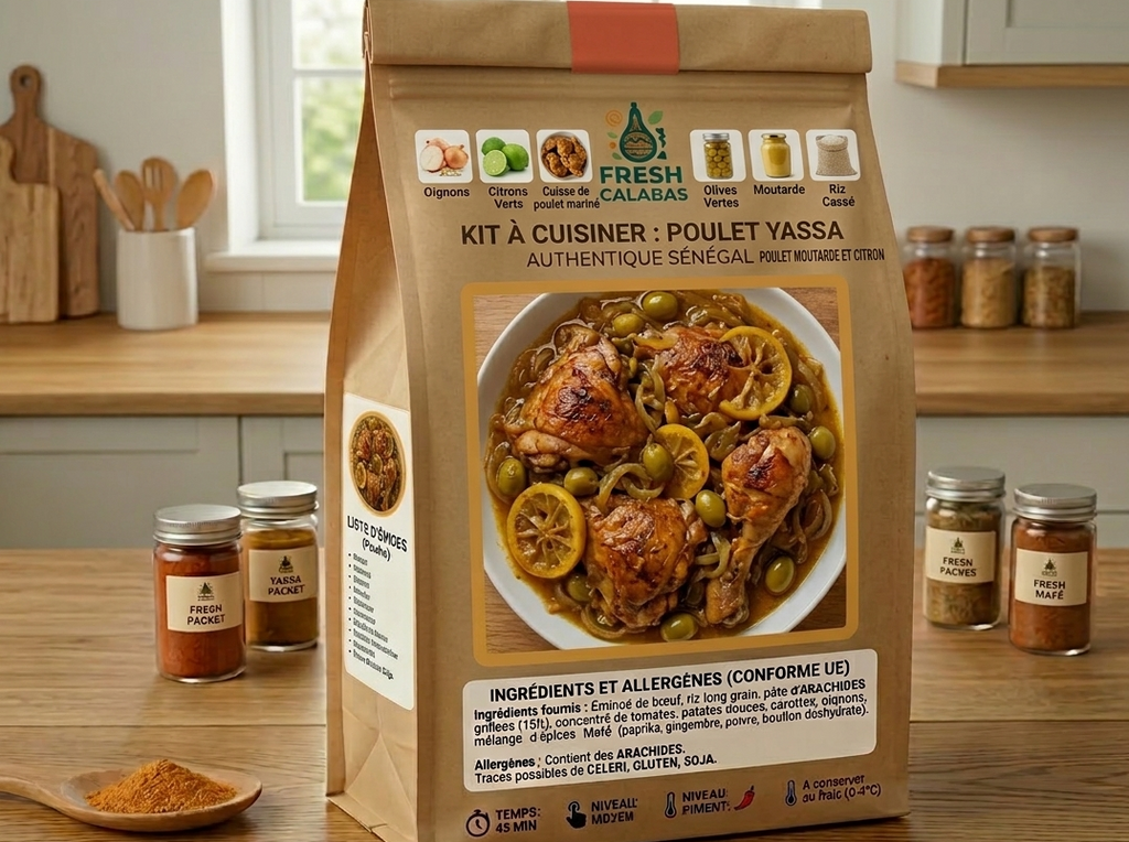 KIT YASSA POULET (2 à 3 personnes)