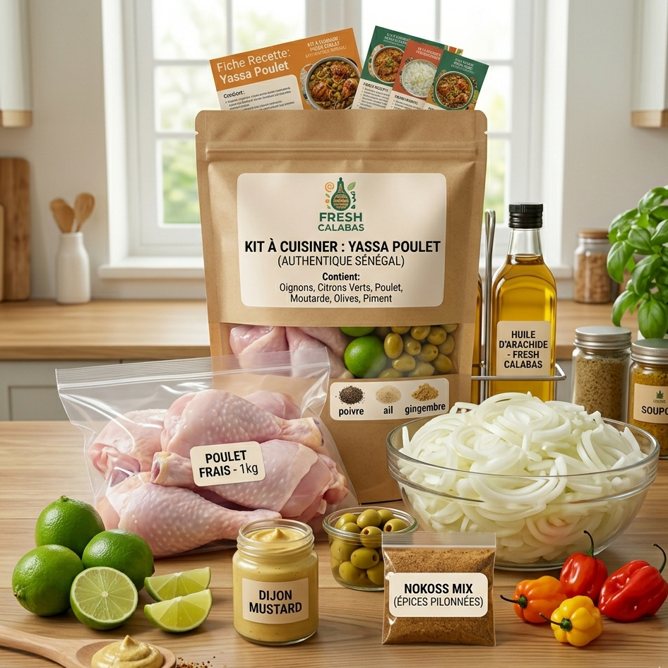 KIT YASSA POULET (2 à 3 personnes)