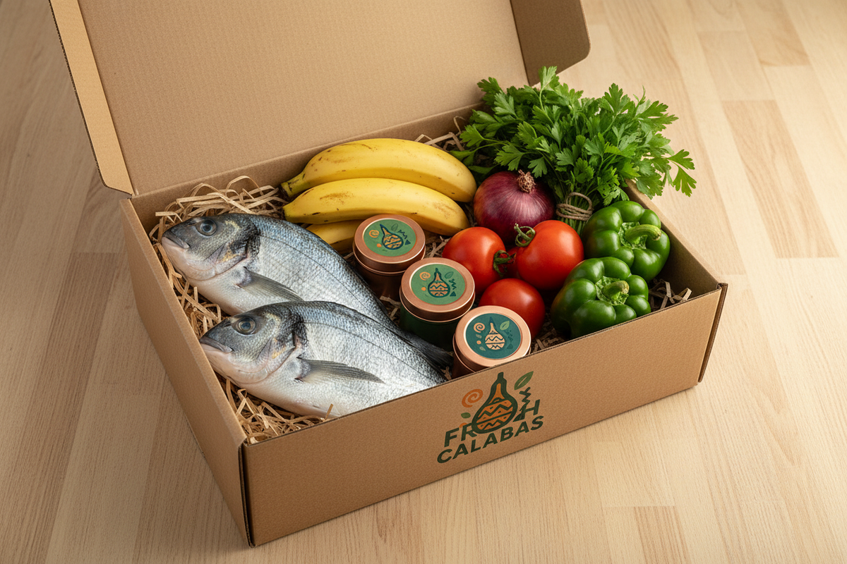 Kit Fresh Calabas ouvert - Dorade, Bananes Plantain et Épices