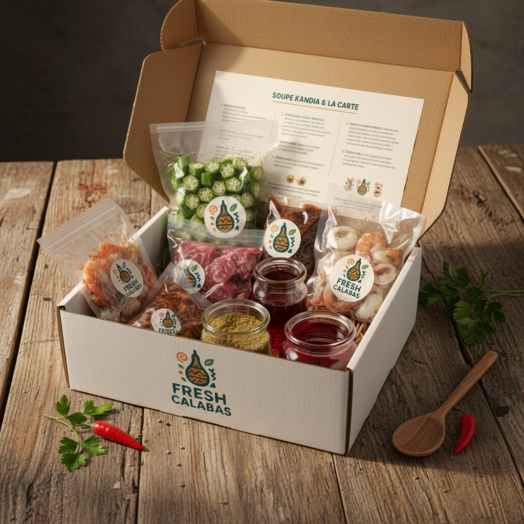 Kit Soupe Kandia avec logo Fresh Calabas