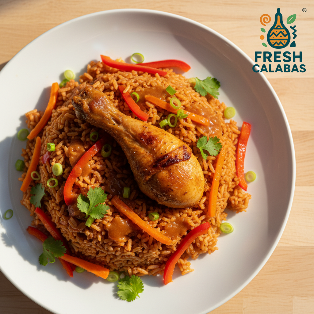 Riz Poulet Rouge vue dessus