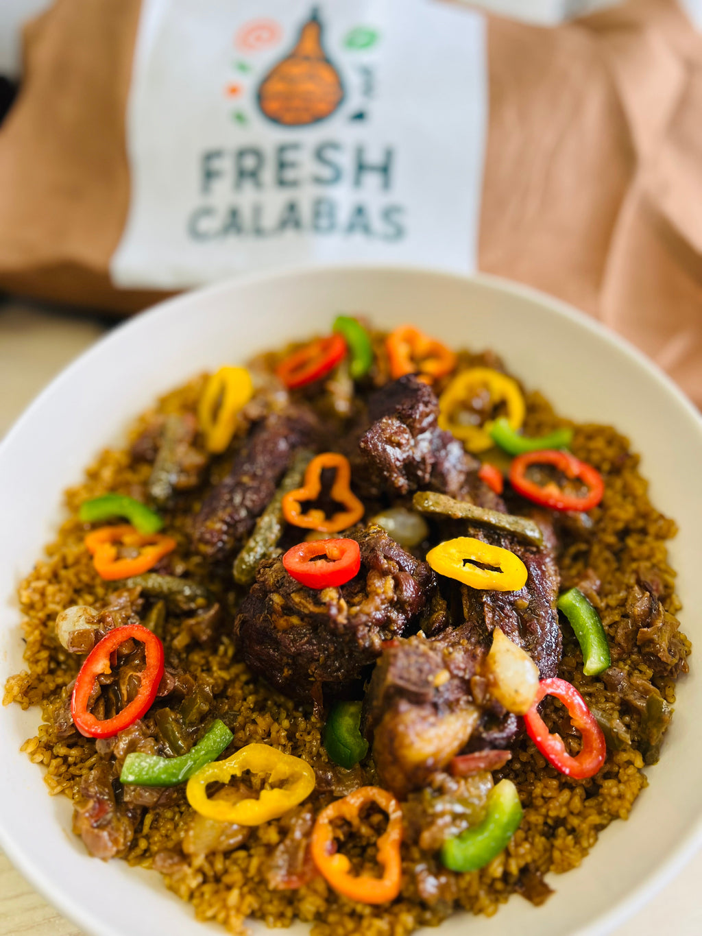 Riz à l'Agneau cuisiné Fresh Calabas - résultat final