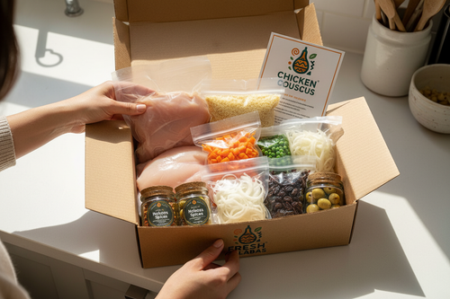 Unboxing Kit Couscous Poulet Fresh Calabas